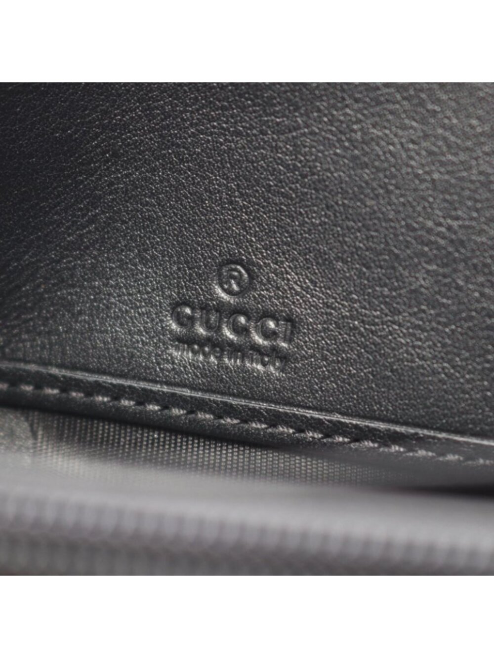 Gucci Round Wallet Basket Black Ivory Leather - Picture 4 of 11